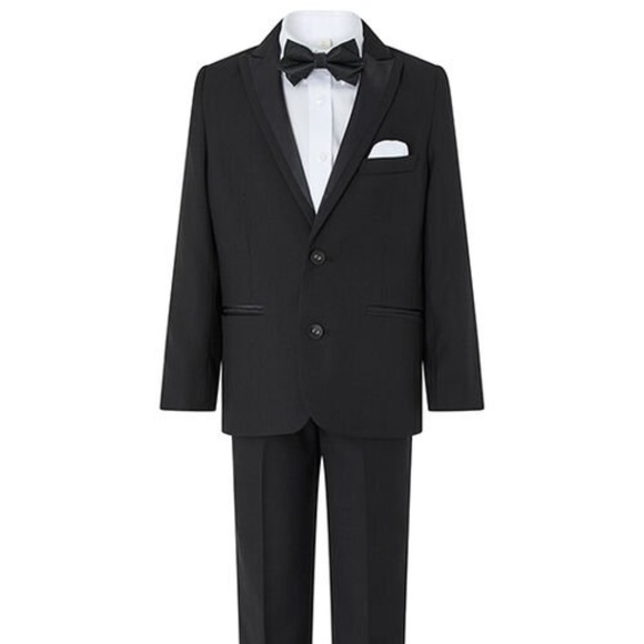 Monsoon | Benjamin Tuxedo Suit Set Black Sz.2-3 - Picture 1 of 10